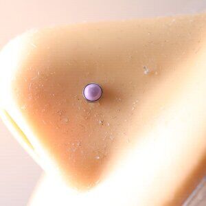 cute purple opal nose piercing 20g Surgical steel New